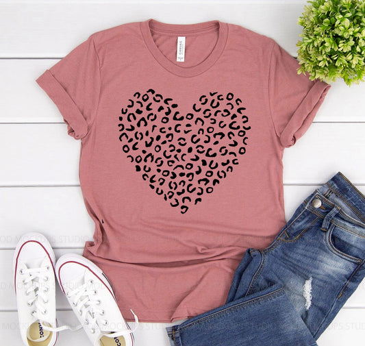 Leopard Heart T-shirt