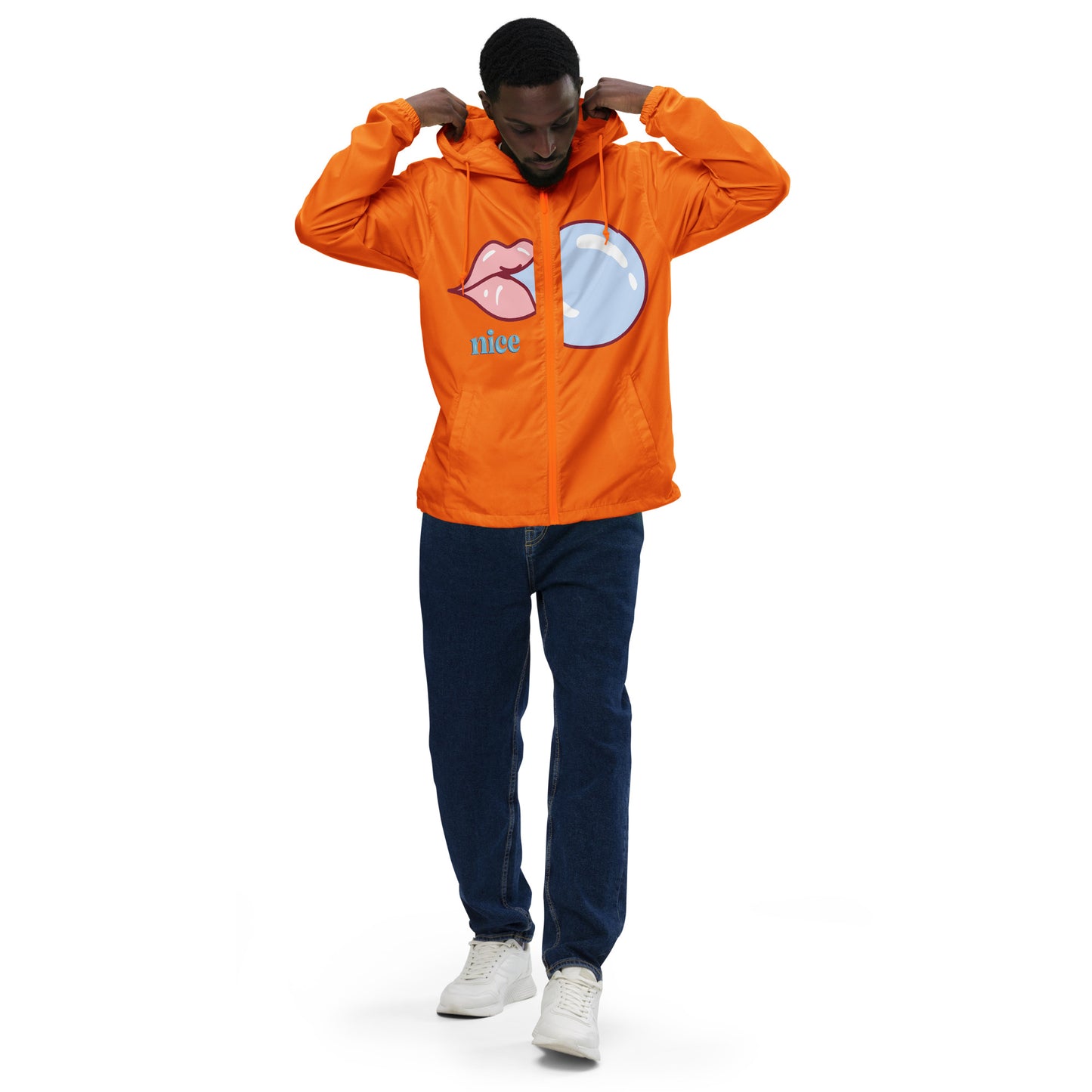 Unisex lightweight zip up windbreaker