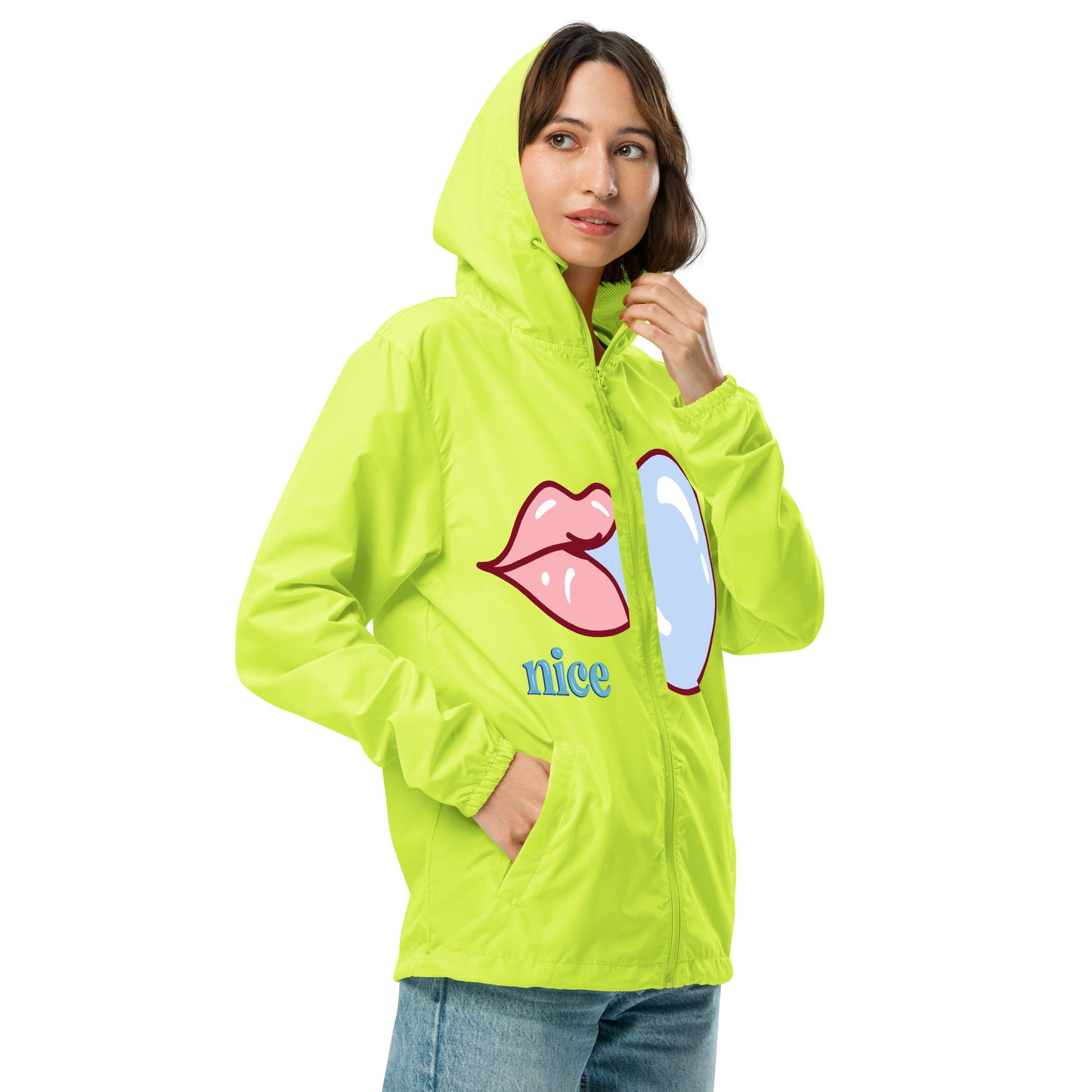 Unisex lightweight zip up windbreaker