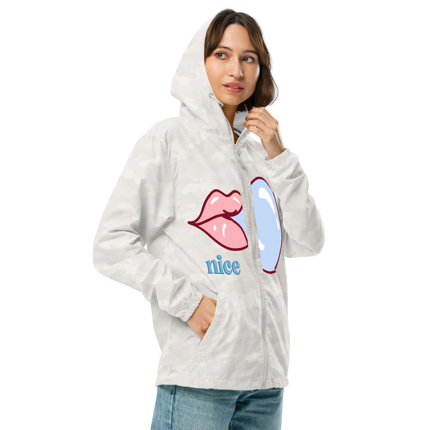 Unisex lightweight zip up windbreaker