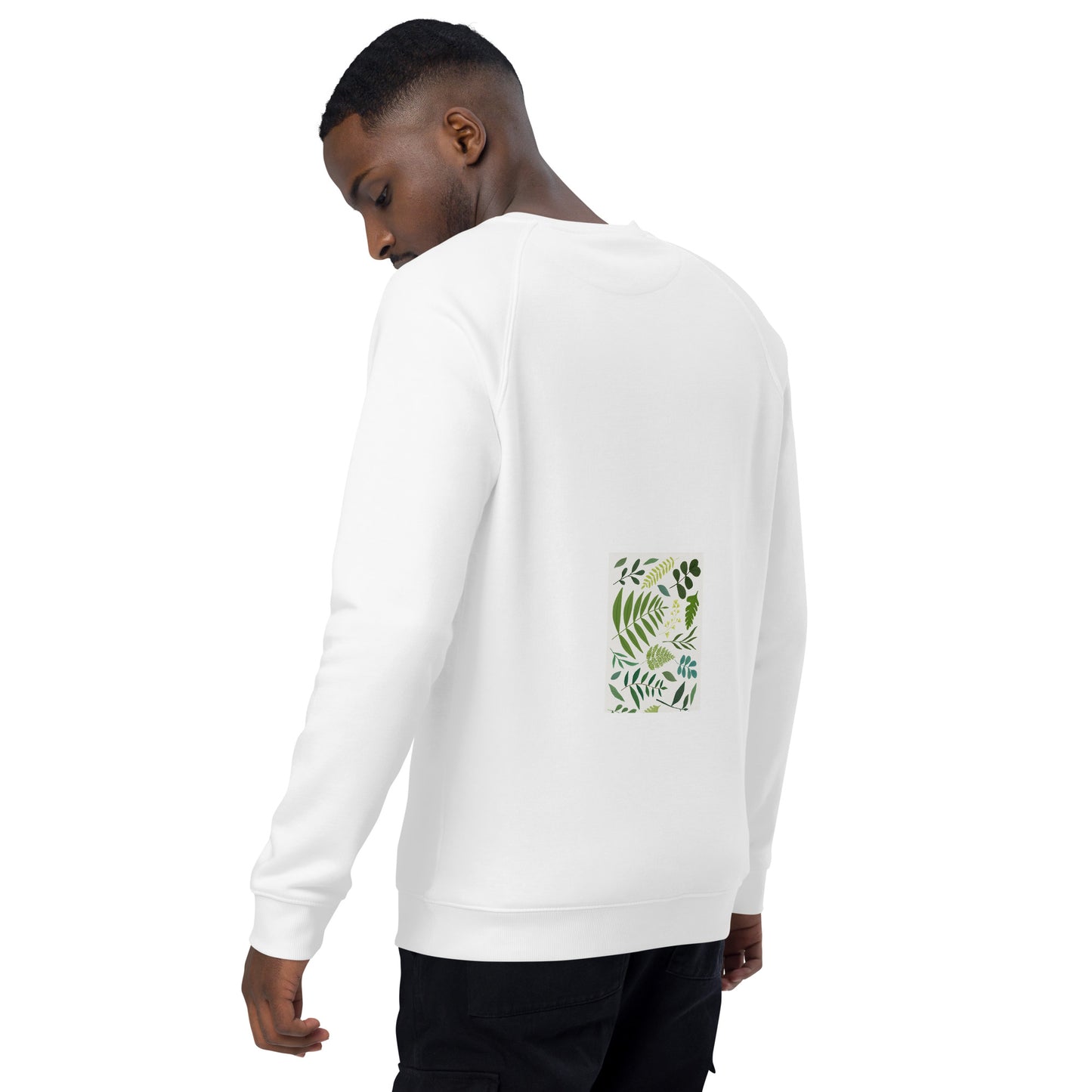 Unisex organic raglan sweatshirt