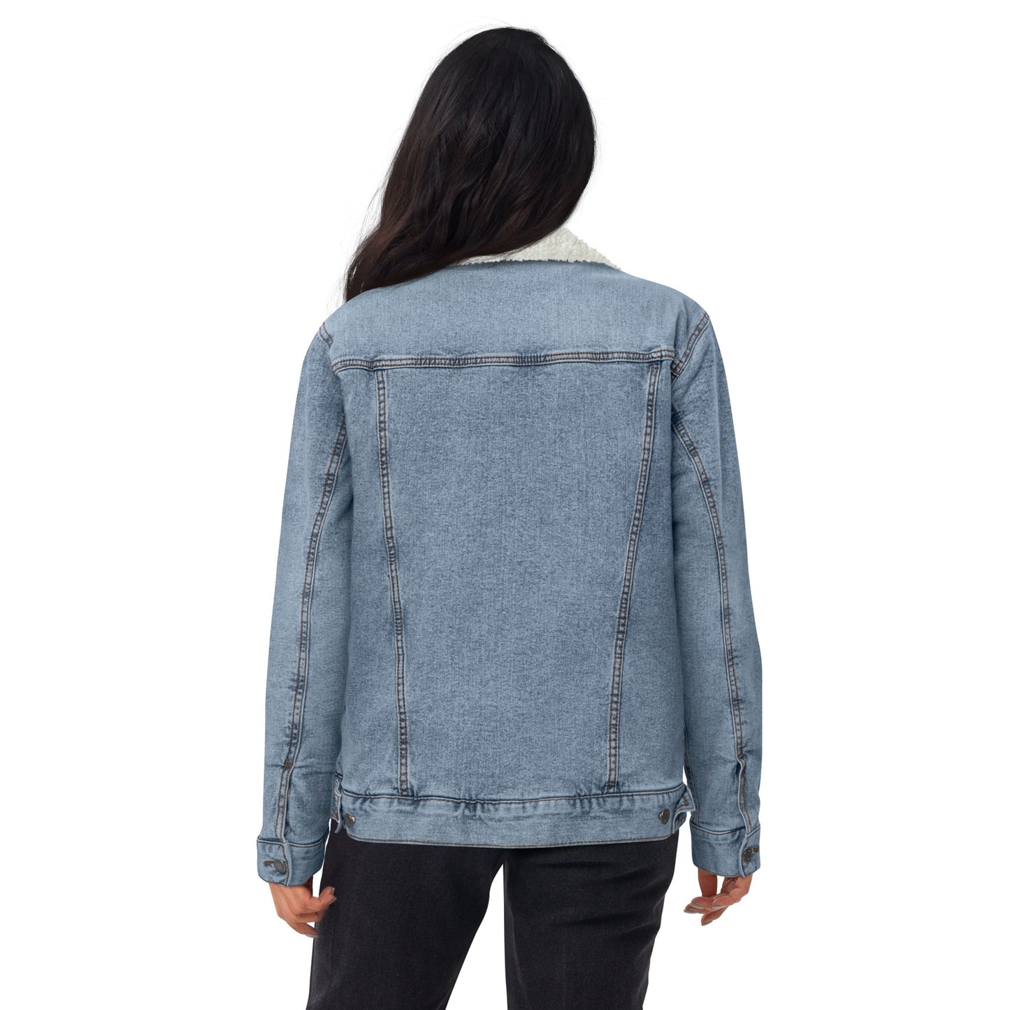 Unisex denim sherpa jacket